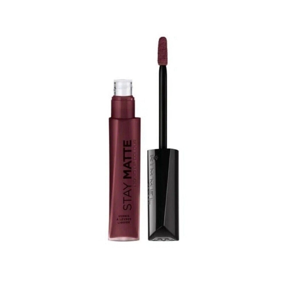 Rimmel Stay Matte Liquid Lip Colour, Trust You, 0.21 oz Purple Red Deep New